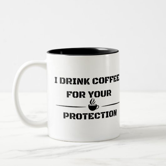 Grappige Sarcastische Mok - Ik Drink Koffie (Links)