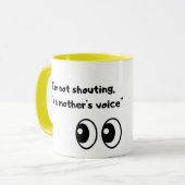 Grappige Sarcastische Mom Voice Mok (Voorkant links)