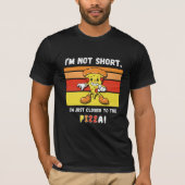 Grappige sarcastische pizza eten quote t-shirt (Voorkant)
