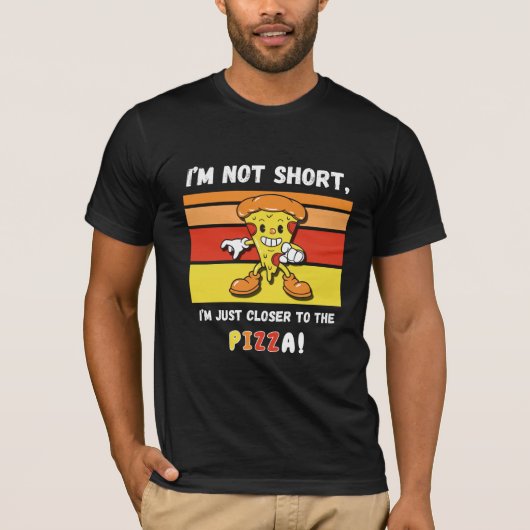 Grappige sarcastische pizza eten quote t-shirt (Voorkant)