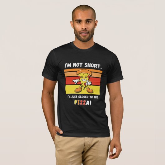 Grappige sarcastische pizza eten quote t-shirt (Voorkant volledig)