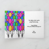 Grappige sarcastische quote ballonnen Happy Birthd Kaart (Binnen)