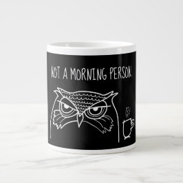 Grappige Sarcastische Quote, Geen Ochtendmens Grote Koffiekop