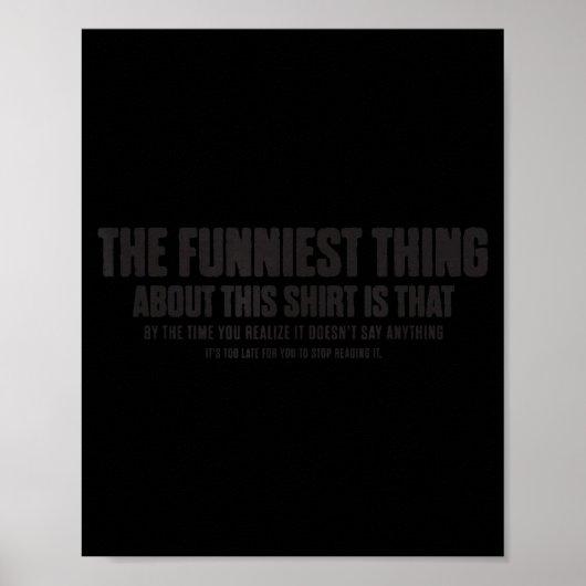 Grappige Sarcastische Quote Stop Lezen Noveltysche Poster (Voorkant)