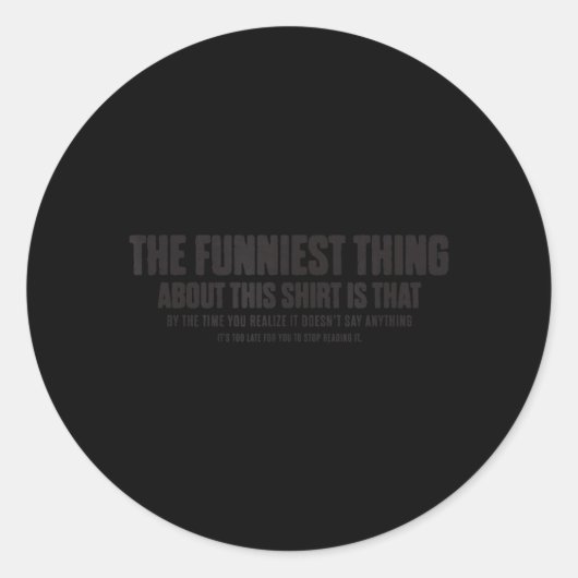 Grappige Sarcastische Quote Stop Lezen Noveltysche Ronde Sticker (Voorkant)