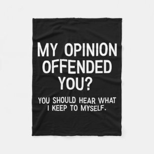 Grappige Sarcastische Quote Wittige Humor En Sarca Fleece Deken