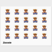 Grappige Sarcastische Reactie Kunstwerk – Herkenba Ronde Sticker (Vel)
