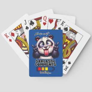 Grappige sarcastische reacties laden pokerkaarten