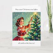 Grappige Sarcastische Retro Kerst Humor Kaart (Voorkant)