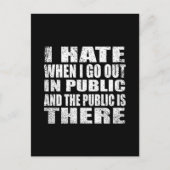 Grappige sarcastische slogan volwassen humor intro briefkaart (Voorkant)