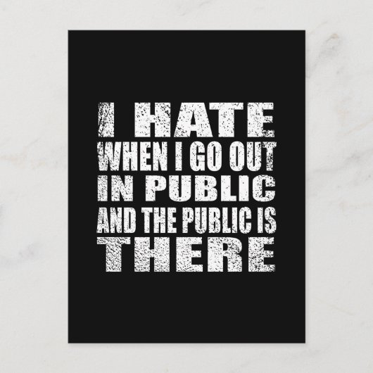 Grappige sarcastische slogan volwassen humor intro briefkaart (Voorkant)