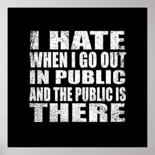 Grappige sarcastische slogan volwassen humor intro poster