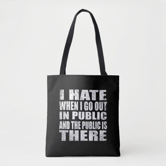 Grappige sarcastische slogan volwassen humor intro tote bag (Voorkant)