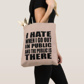 Grappige sarcastische slogan volwassen humor intro tote bag (Dichtbij)