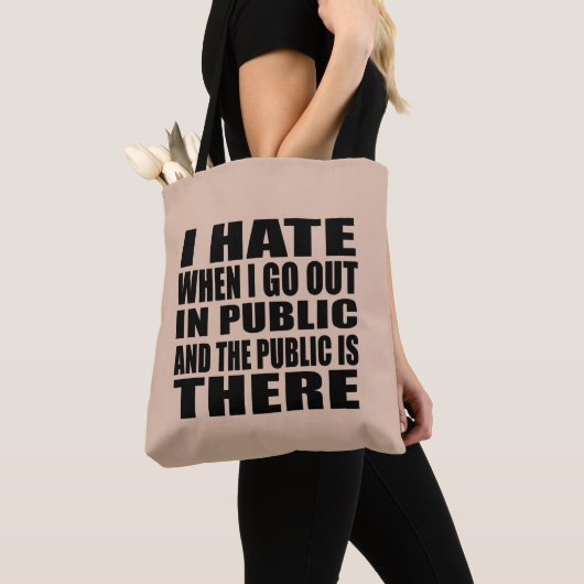 Grappige sarcastische slogan volwassen humor intro tote bag (Dichtbij)