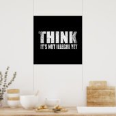 Grappige sarcastische slogan volwassenen humor sar poster (Keuken)