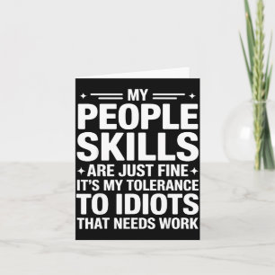 Grappige Sarcastische Spreuk Humor Introvert Werkp Kaart