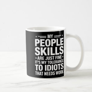 Grappige Sarcastische Spreuk Humor Introvert Werkp Koffiemok