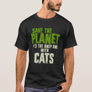 Grappige Sarcastische Spreuk Milieu Sla de Planeet T-shirt