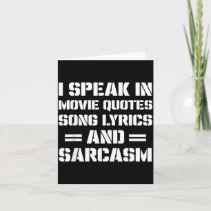Grappige sarcastische spreuken cadeaus voor mannen kaart