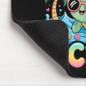 Grappige sarcastische strand kawaii schildpad kind muismat (Hoek)