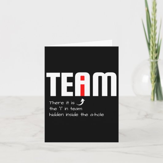 Grappige sarcastische teamgenoot die ik in het tea kaart (Voorkant)