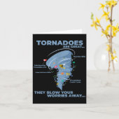 Grappige Sarcastische Tornado Infographic Quote Gr Kaart (Gele Bloem)