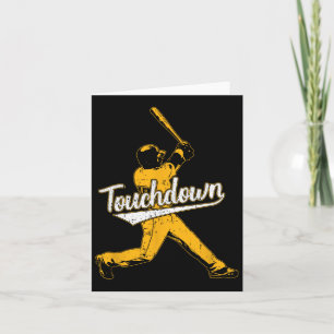 Grappige Sarcastische Touchdown Baseball Football Kaart