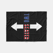 Grappige sarcastische twee zitplaatsen 4 juli Amer Fleece Deken (Voorkant (Horizontaal))