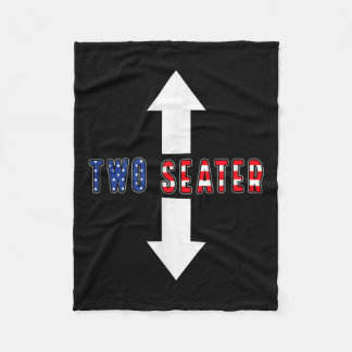 Grappige sarcastische twee zitplaatsen 4 juli Amer Fleece Deken