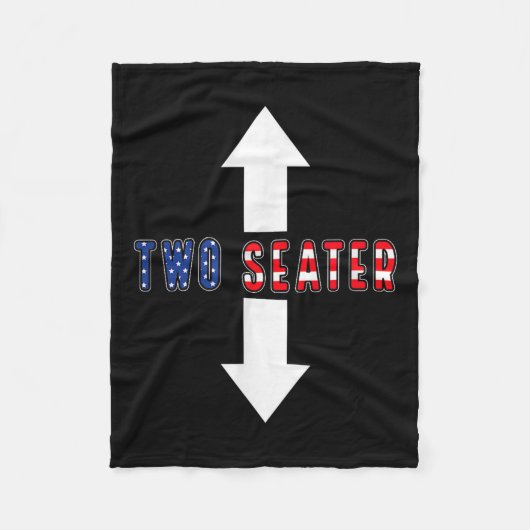 Grappige sarcastische twee zitplaatsen 4 juli Amer Fleece Deken (Voorkant)