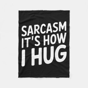 Grappige Sarcastische Typografie Humor Quote Fleece Deken