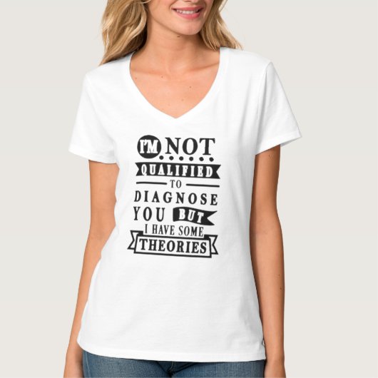 Grappige Sarcastische Typografie T-shirt (Voorkant)