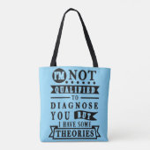 Grappige Sarcastische Typografie Tote Bag (Achterkant)
