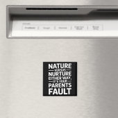 Grappige sarcastische uitdrukking het is de schuld magneet (Insitu (Vaatwasser))