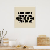 Grappige sarcastische uitspraken introvert citaten poster (Keuken)