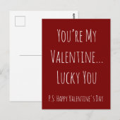 Grappige Sarcastische Valentijn – Aangepaste Tekst Briefkaart (Voorkant / Achterkant)