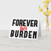 Grappige sarcastische Valentijnsgroet voor haar Kaart (Gele Bloem)