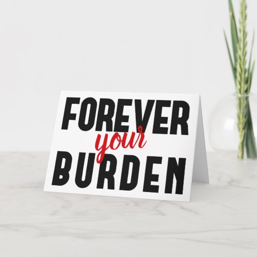 Grappige sarcastische Valentijnskaart Kaart (Voorkant)