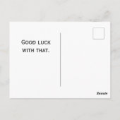 Grappige Sarcastische Veranderde Kunst Vintage Ver Briefkaart (Achterkant)