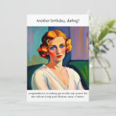 Grappige Sarcastische Verjaardag Kaart (Staand voorkant)