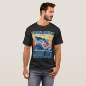 Grappige Sarcastische Vissen Visser T-shirt (Voorkant volledig)