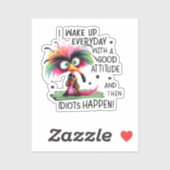 Grappige Sarcastische Vogelsticker Sticker (Vel)