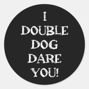 Grappige Sarcastische Volwassenen Humor Dubbele Ho Ronde Sticker