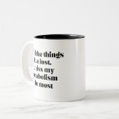 Grappige & Sarcastische Vrouwen Worden Ouder Ochte Tweekleurige Koffiemok (Voorkant links)