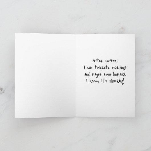 Grappige sarcastische wenskaart voor vogelliefhebb kaart (Binnen)