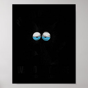 Grappige Sarcastische Zwarte Kat Meme We Do Not Ca Poster