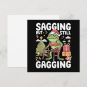 Grappige SarcastischeKerst Sagging Maar Nog Steeds Feestdagenkaart (Voorkant / Achterkant)