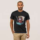 Grappige Sardine Samurai Krijger T-shirt (Voorkant volledig)
