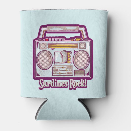 Grappige sardines tin stereo blikjeskoeler (Voorkant)